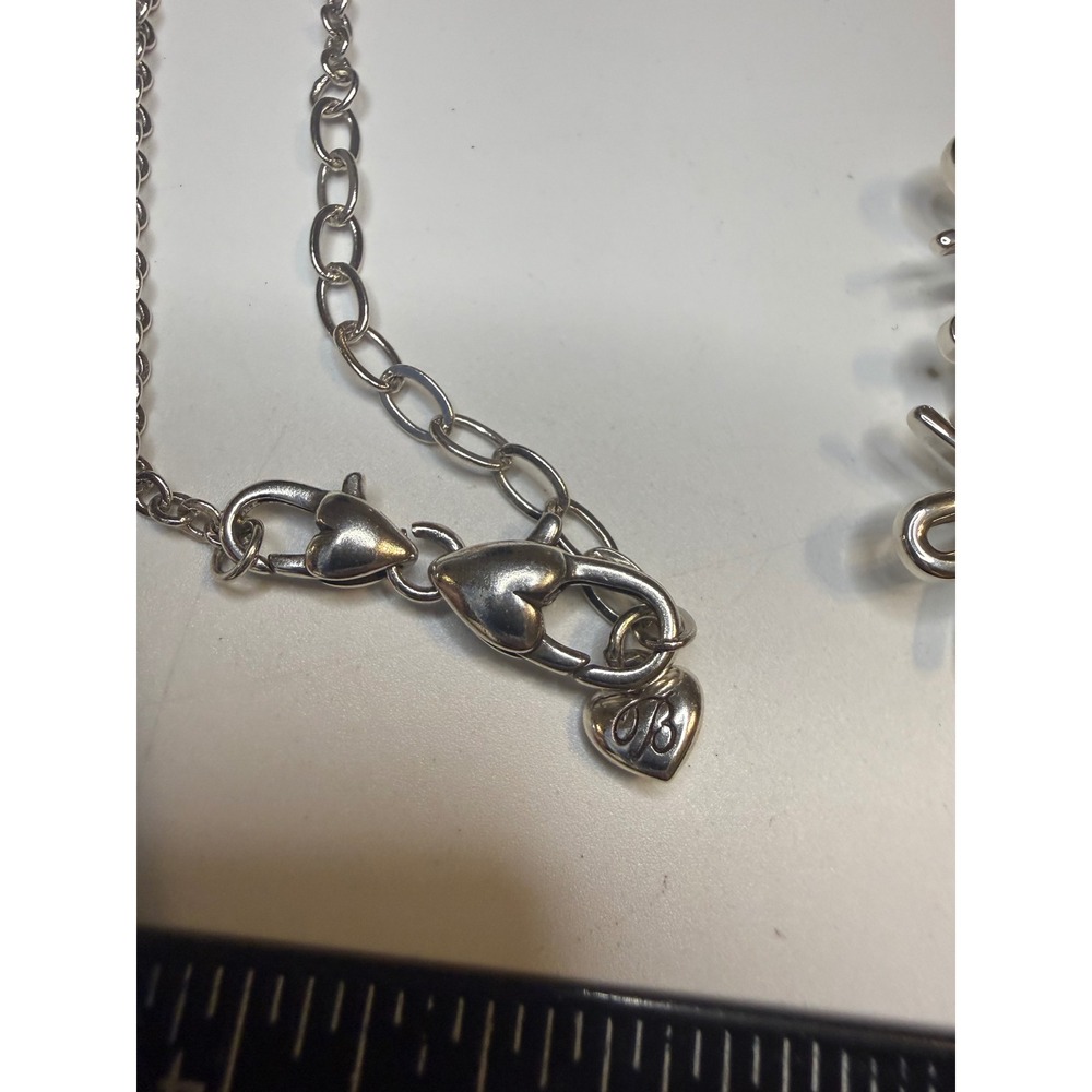 Brighton Snowflake Pendant Necklace Silver Tone Crystal Filigree Statement Large - Picture 4 of 4